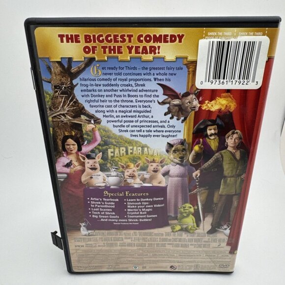 Shrek the Third DVD Animated Movie Dreamworks D2 - Picture 3 of 3